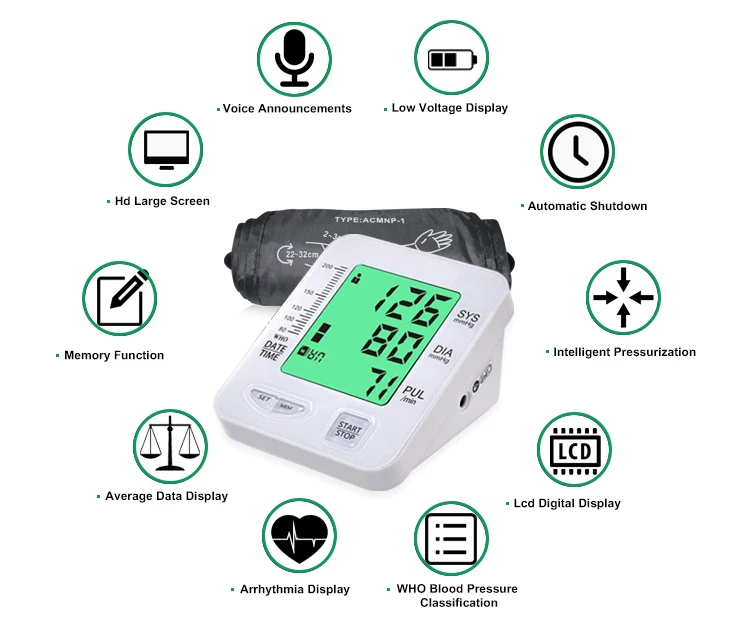 Domestic Full Automatic Sphygmomanometer Pres Digital Gauges-sphygmomanometer Buy Blood Pressure Monitors