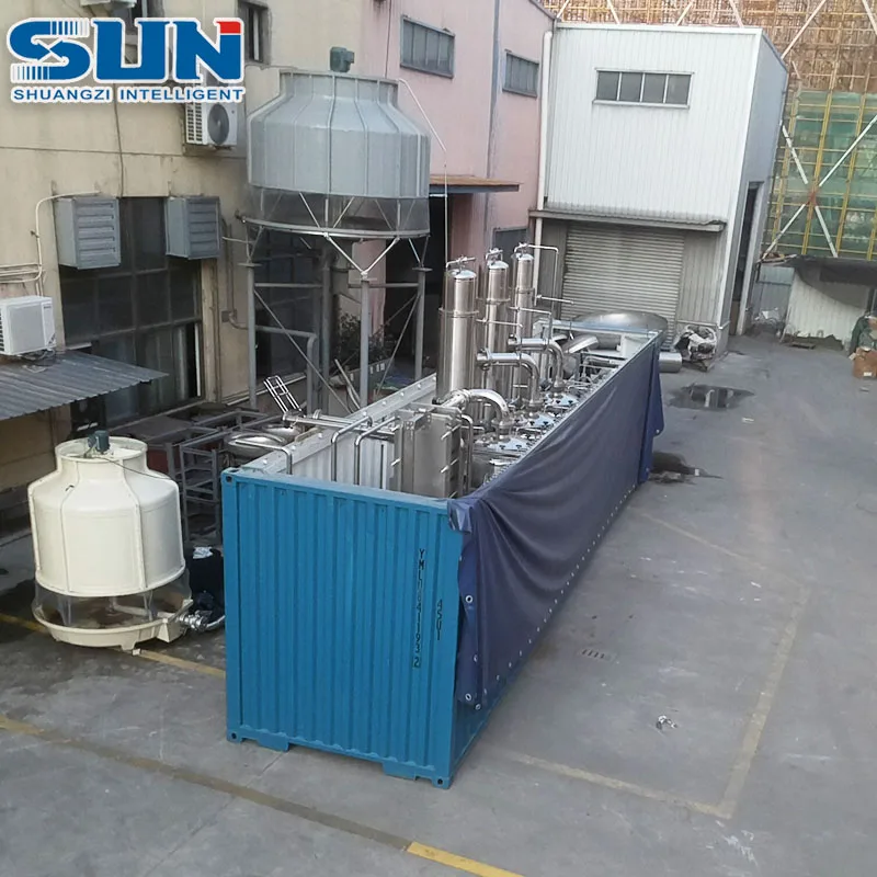 Three Effect Crystallization Evaporator Fungus Falling Film Concentration Equipment