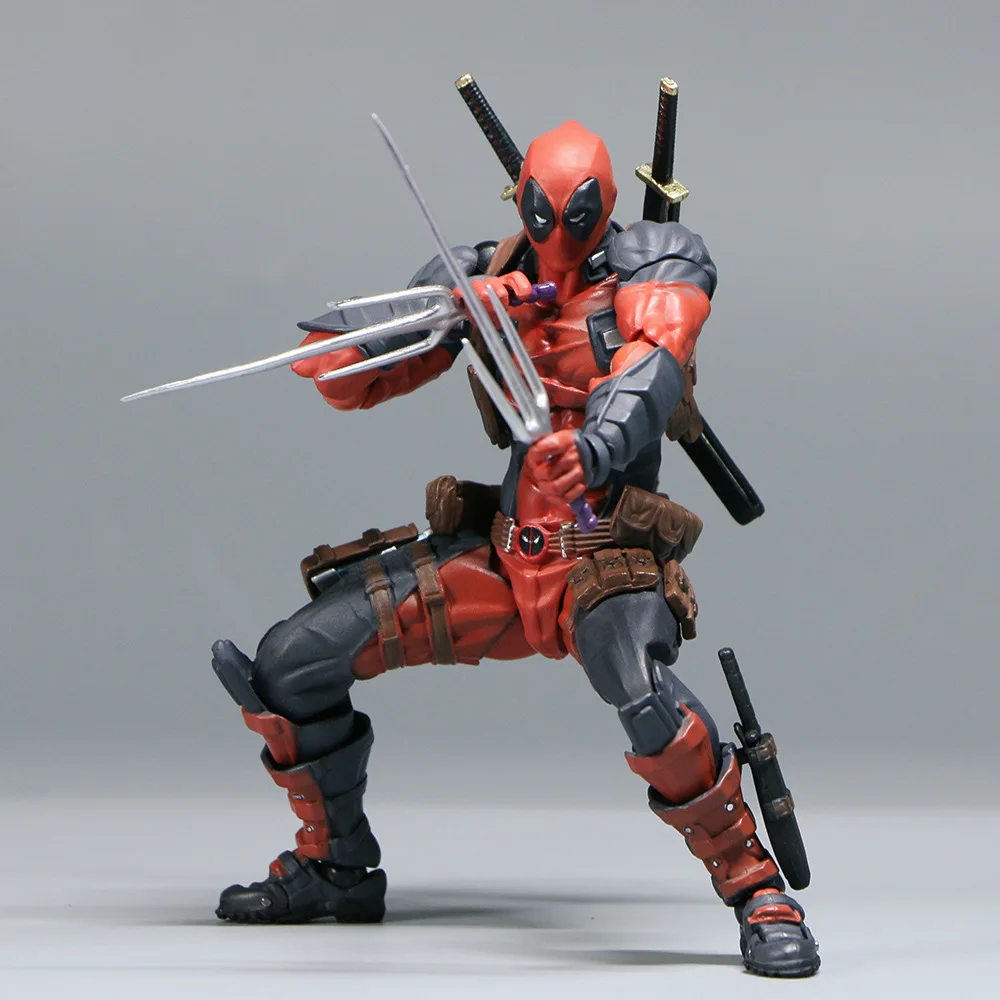 AMAZING YAMAGUCHI 15cm X-MAN Dead-Pool New 2.0 BJD Articulated Joints Moveable Action Figure Model Toys