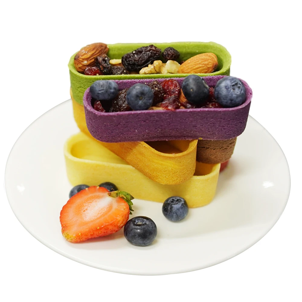 High Quality Customize various flavor shapes Rectangular U Shape Instant low-fat mini egg Tart Shells