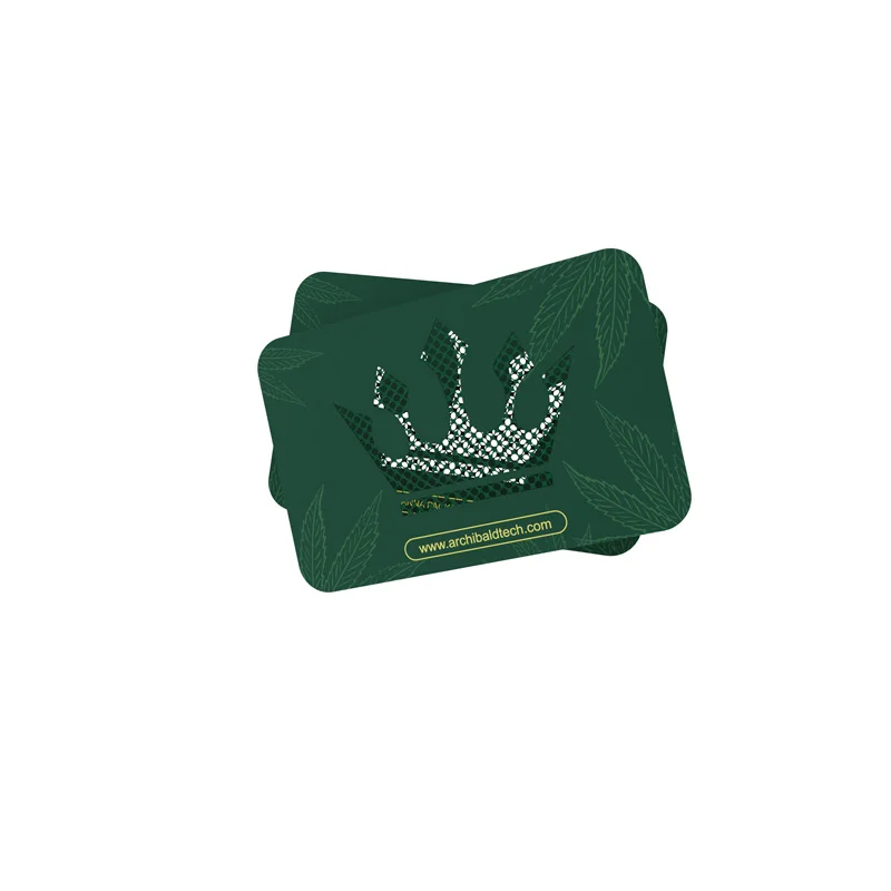 Archibald New Designed 0.3mm Shredder Card Grinder Metal Grinder Card Compact Precise grinding Green Smoke Spice Grinder Card