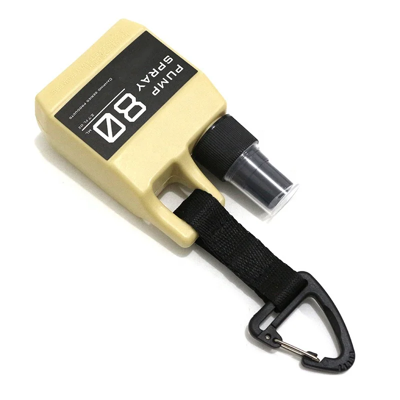 80ML Empty Fine Mist Plastic Perfume Bottle Travel Refillable Atomizer Liquid Spray Bottle Hand Sanitizing Spray Bottle Square