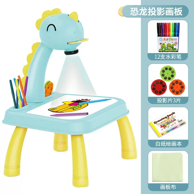 High-Quality Kids Drawing Projector Table Toy with Music - Intelligent Projection Painting Machine for Creative Learning