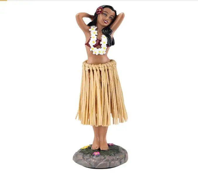 Hawaii Hula Girl на приборной панели Bobblehead фигурки для водителя украшения среднего размера 6 3