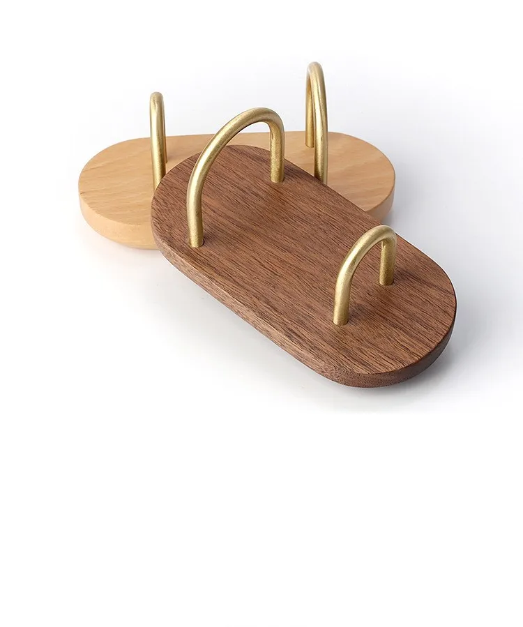 Razor Holder Shaver Stand Wood Wall Mounted  Razor Rack Organizer for Bathroom Show