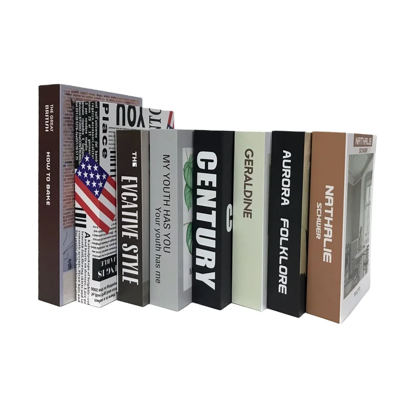 OEM Factory  Customized Painting Coffee Table decorative  Hardcover Book Set