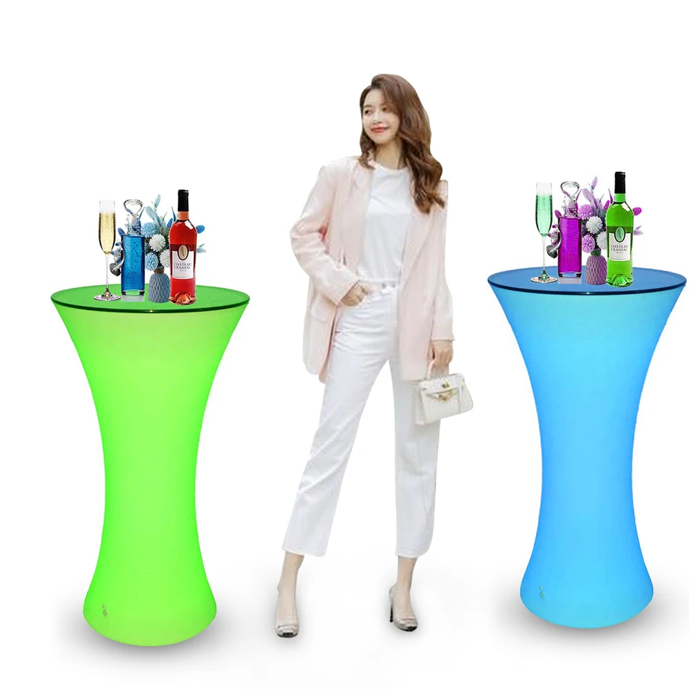 led fashion light bar table illuminated chair/wireless charger party led tables and chairs led furniture modern