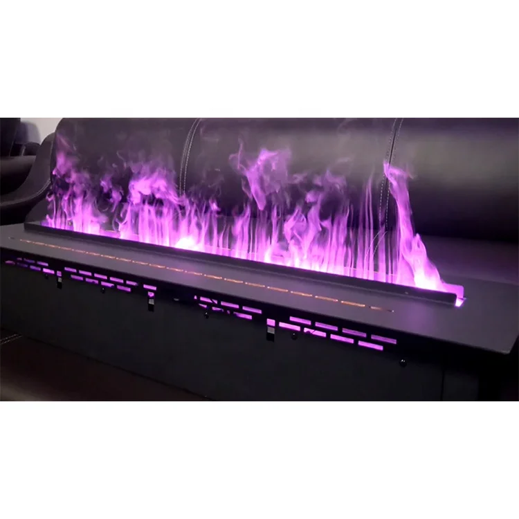 Modern Water Vapor Fireplace with Heat 3D Steam Electric Fireplace Heater Remote Control Decorative Water Vapor Fireplace