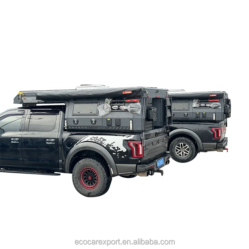 Manufactory direct aluminum 4x4 travel trailers  with cheap price pickup truck off-road caravan