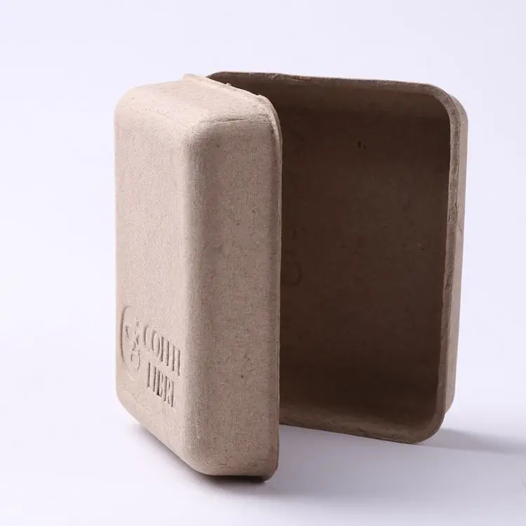 Biodegradable Recyclable Paper Packaging Box Pulp Box Custom Molded Pulp Packaging Pulp Soap Box Packing