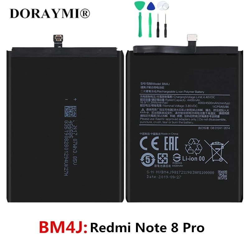 Wholesale Original BN46 Phone Battery for Xiaomi Redmi 7 Note 8 8T Note6, BM4J Replacement Battery For Xiaomi Redmi Note 8 Pro