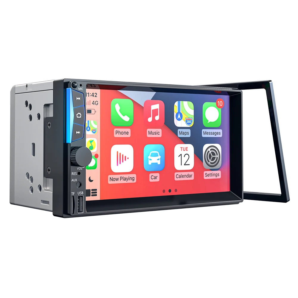 Поддержка сенсорного экрана Mp5 техника автомобильная стереосистема Carplay Androidauto автомобильное радио мультимедийный плеер универсальный 2 Din 7 дюймов JMC