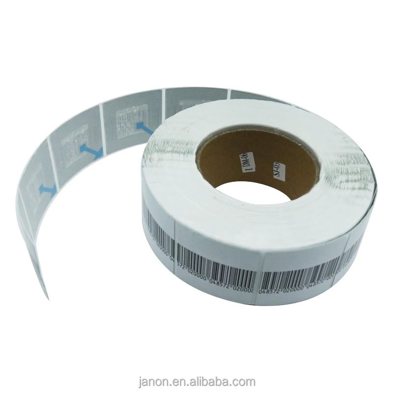 Barcode anti-counterfeiting label Self-adhesive Anti-theft RF alarm Soft label EAS RF label