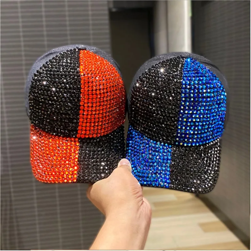 Baseball Cap Rhinestone Caps Hip Hop Hats Snapback Unisex Adults Sports Baseball Cap