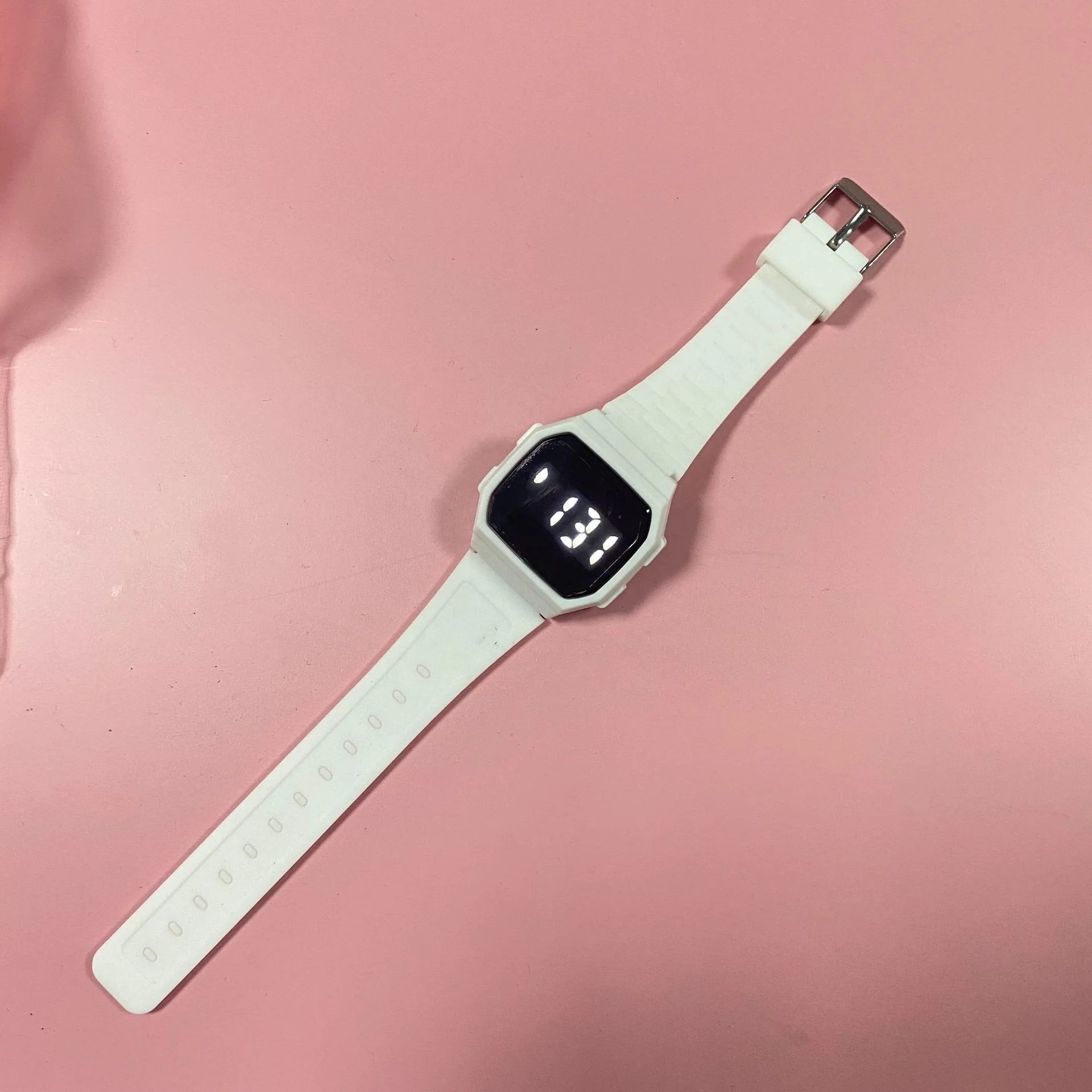 Style Plastic Material Children Wrist Watches Kids White Light Digit Display Touch Led  Kids Digital Watch