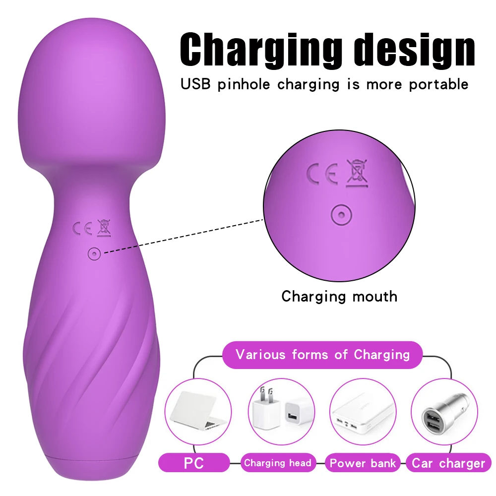 Handheld cordless  Av magic body  wand massager  vibrator for woman
