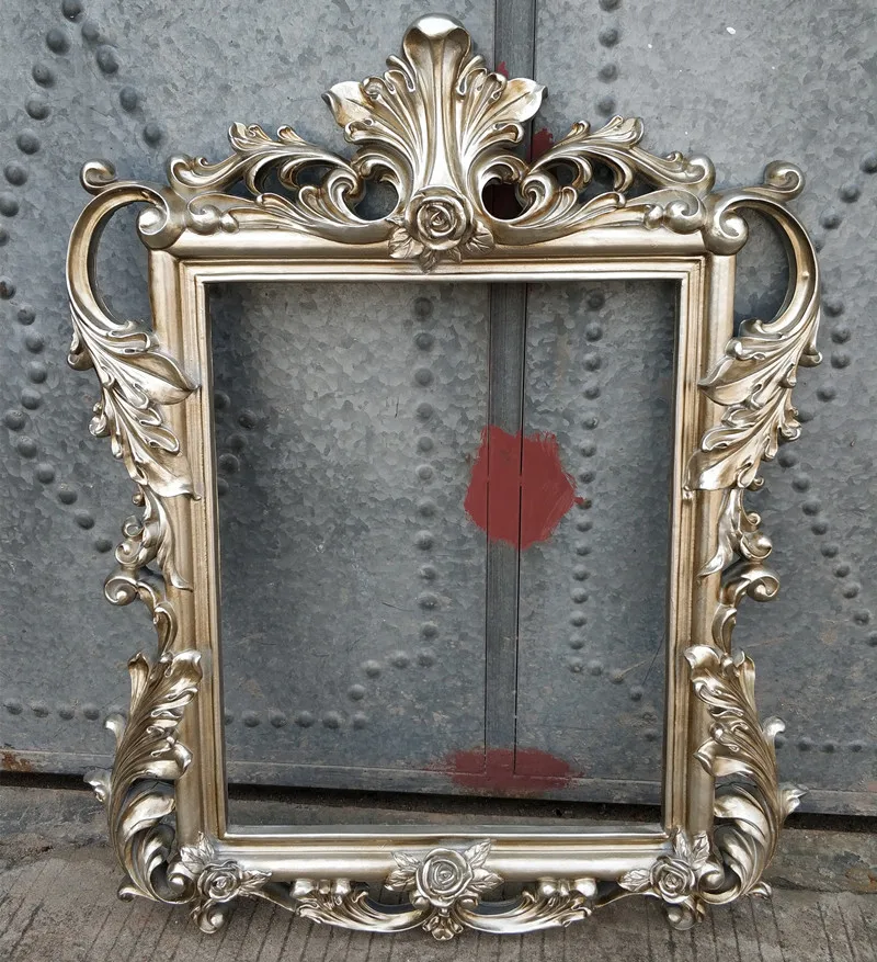 Wholesale Large Size Mirror Frame Gold Antique Polyurethane Mirror Frame