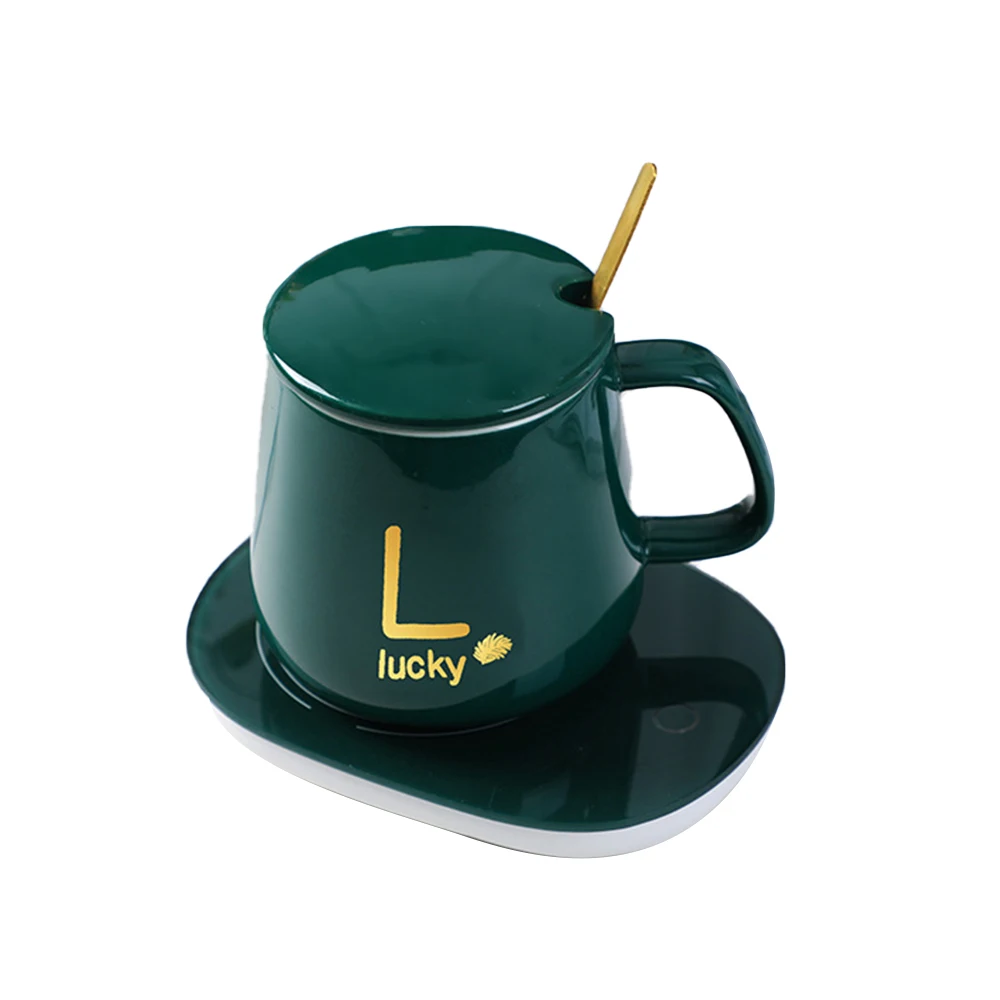 New Design 55 Degree Thermostat Cup Set Creative Ceramic Coffee Mug Warmer Cup