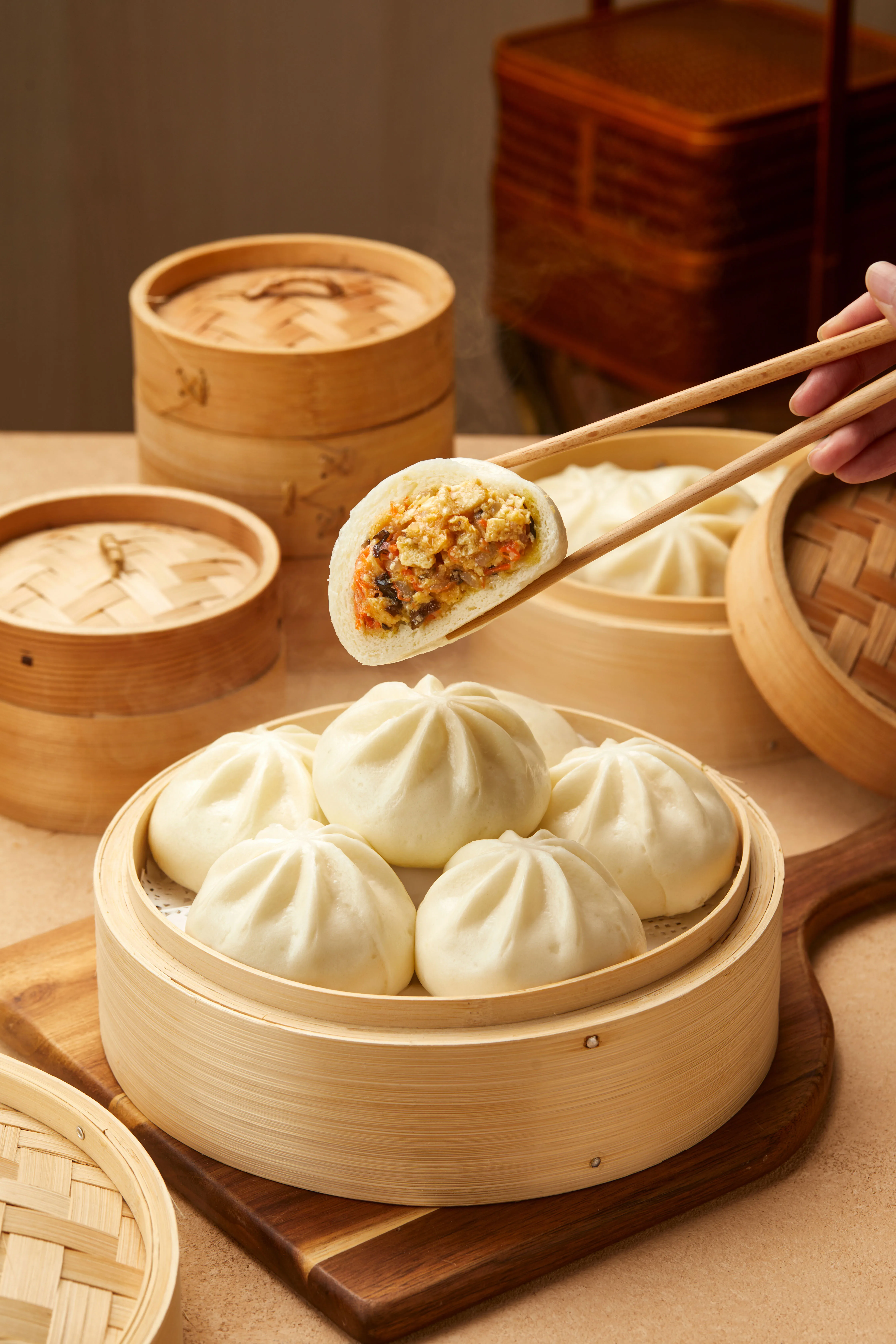 Factory wholesale multi-taste can be customized quick-frozen pasta steamed bag