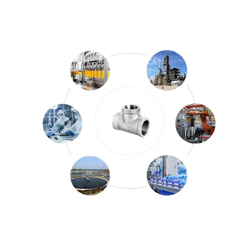 304/316 stainless steel plumbing fittings internal thread tee internal thread thread equal diameter tee joint