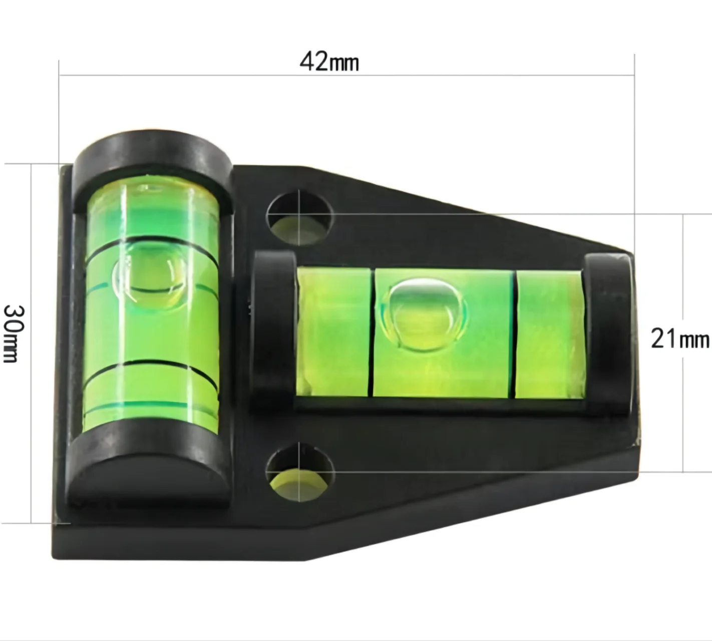 2 Way T-Type Mini Bubble Spirit Level Professional Mount bracket bubble level