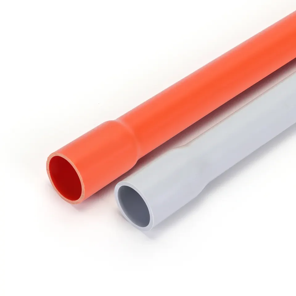 CE Certificate High Quality PVC Hard Orange Electrical Conduit