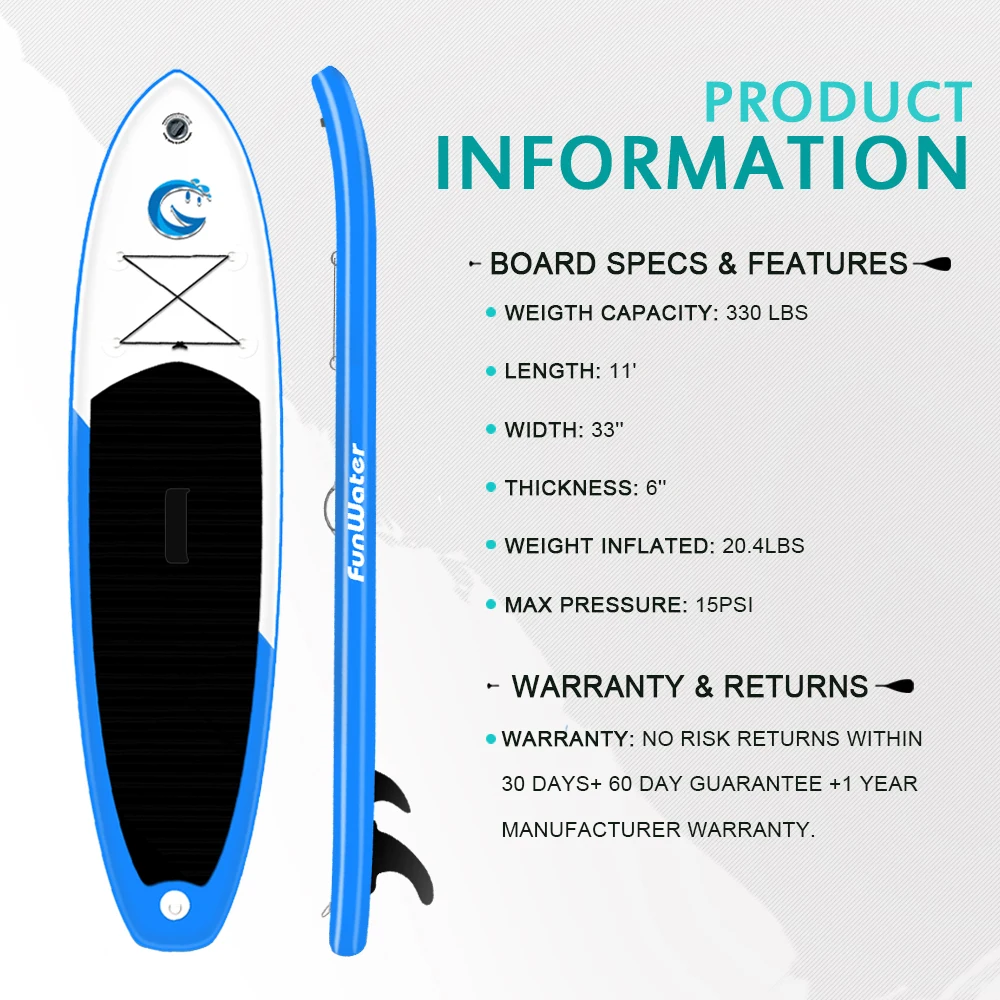  Надувная доска для сапсерфинга FUNWATER дополнительная sup серфинга 7 дней бесплатная доставка
