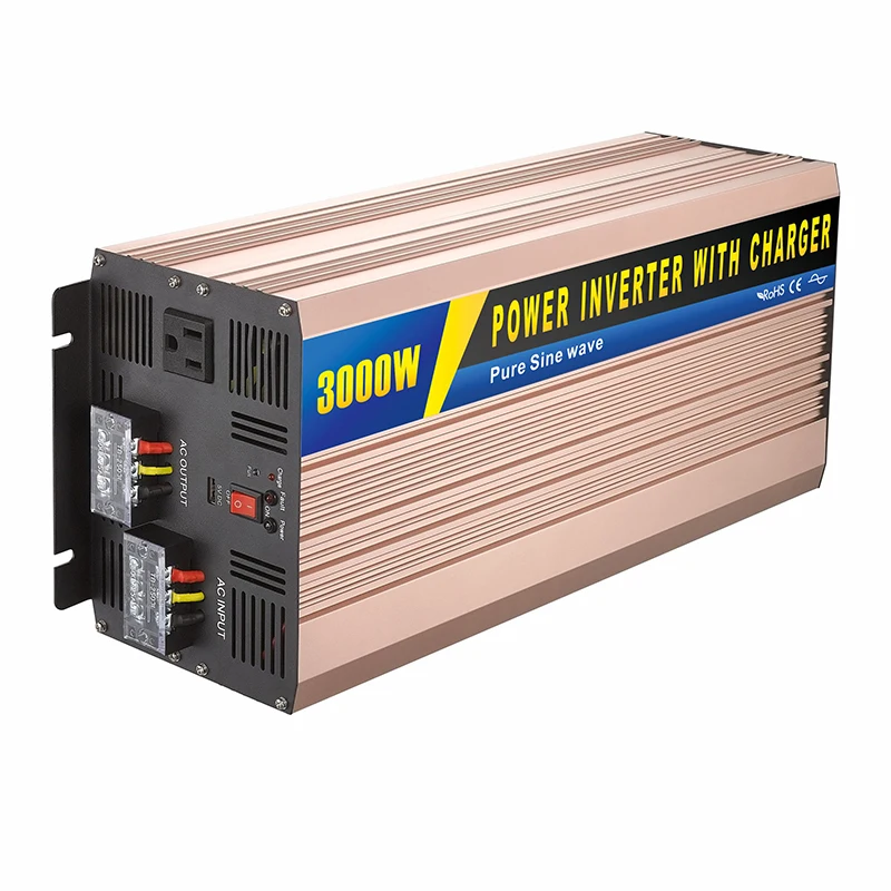3000 Вт чистый синусоидальный инвертор с зарядным устройством/ИБП