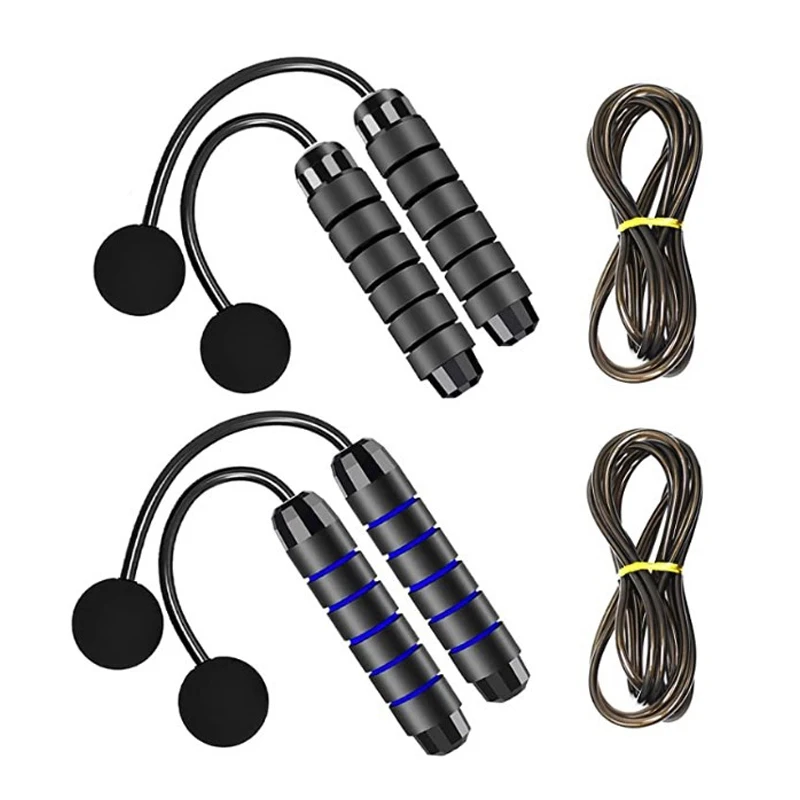 Keepeak Custom Steel Wire Weighted Jump Rope Set With Long Handle For Kids Skipping Speed Exercise