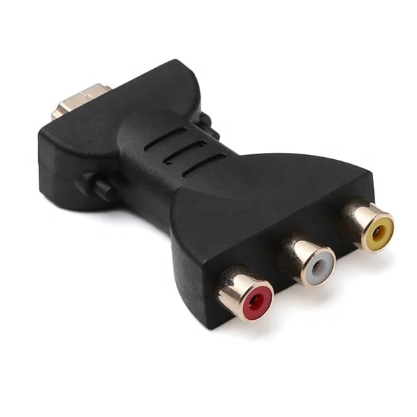 
3 RGB RCA Audio Video Adapter Digital Signal AV Component Converter 