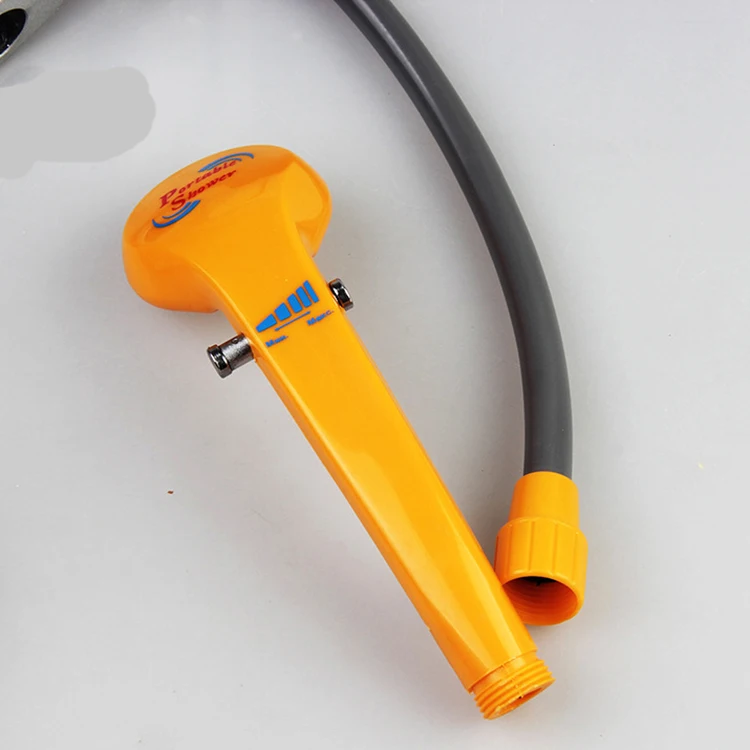 
High quality portable 12v dc rechargeable camping shower 