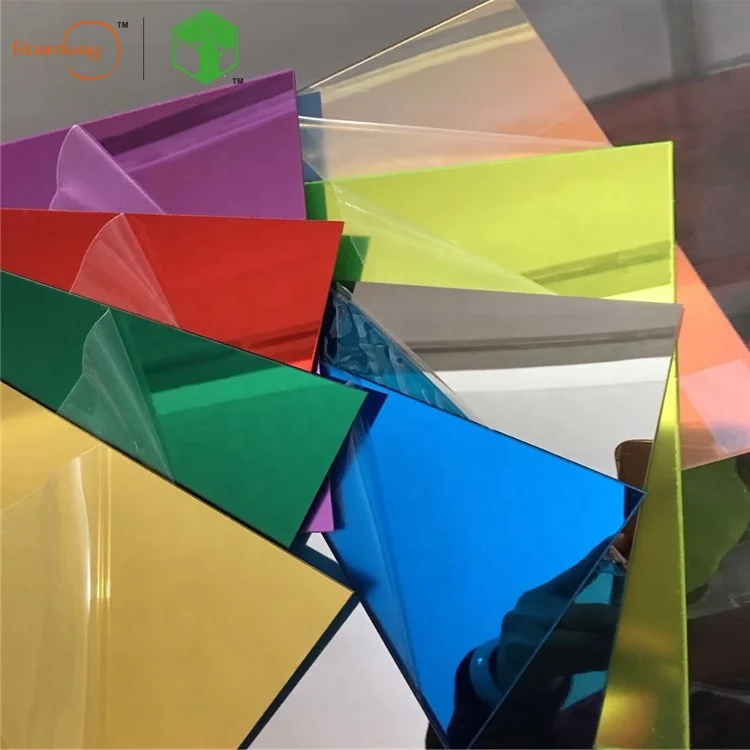 China Factory 2mm 3mm Gold Mirror Acrylic Sheet for Decoration Displays