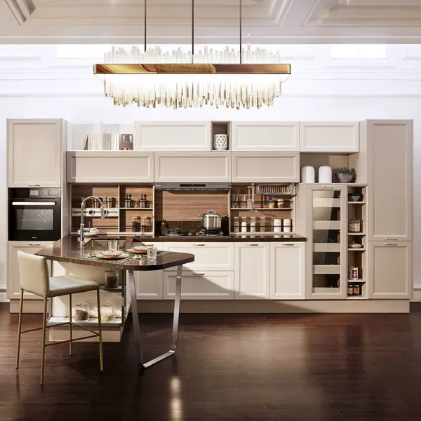 Thailand Oak Solid Wood Classical Kitchen Cabinet Doors Styles