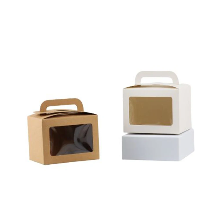Transparent Window Cute Cake Box Packaging patisserie Small Gift Box Custom Cookies Boxes