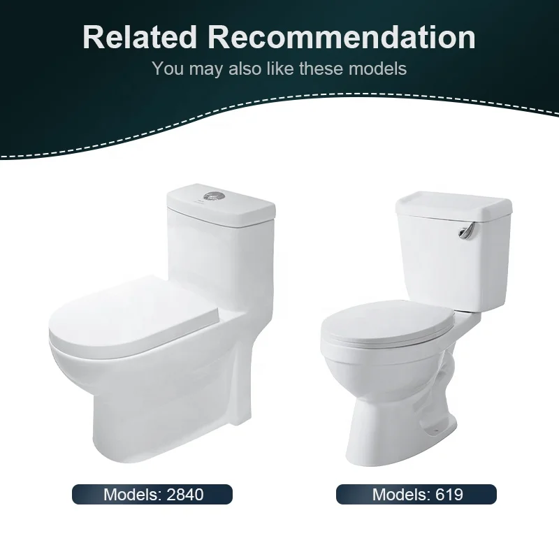 Goodone Siphonic Close Coupled S Trap Bathroom Modern Toilets One Piece Ceramic closestool