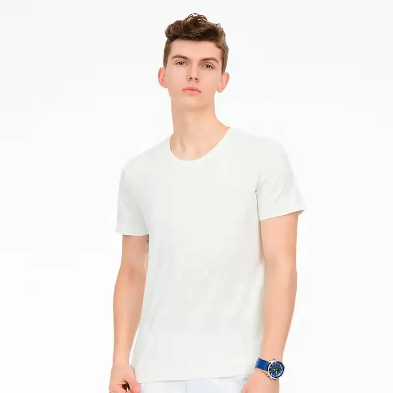 Wholesale 100 pima cotton wholesale high quality 220g pima cotton t-shirt new fashion short sleeve men t shirt