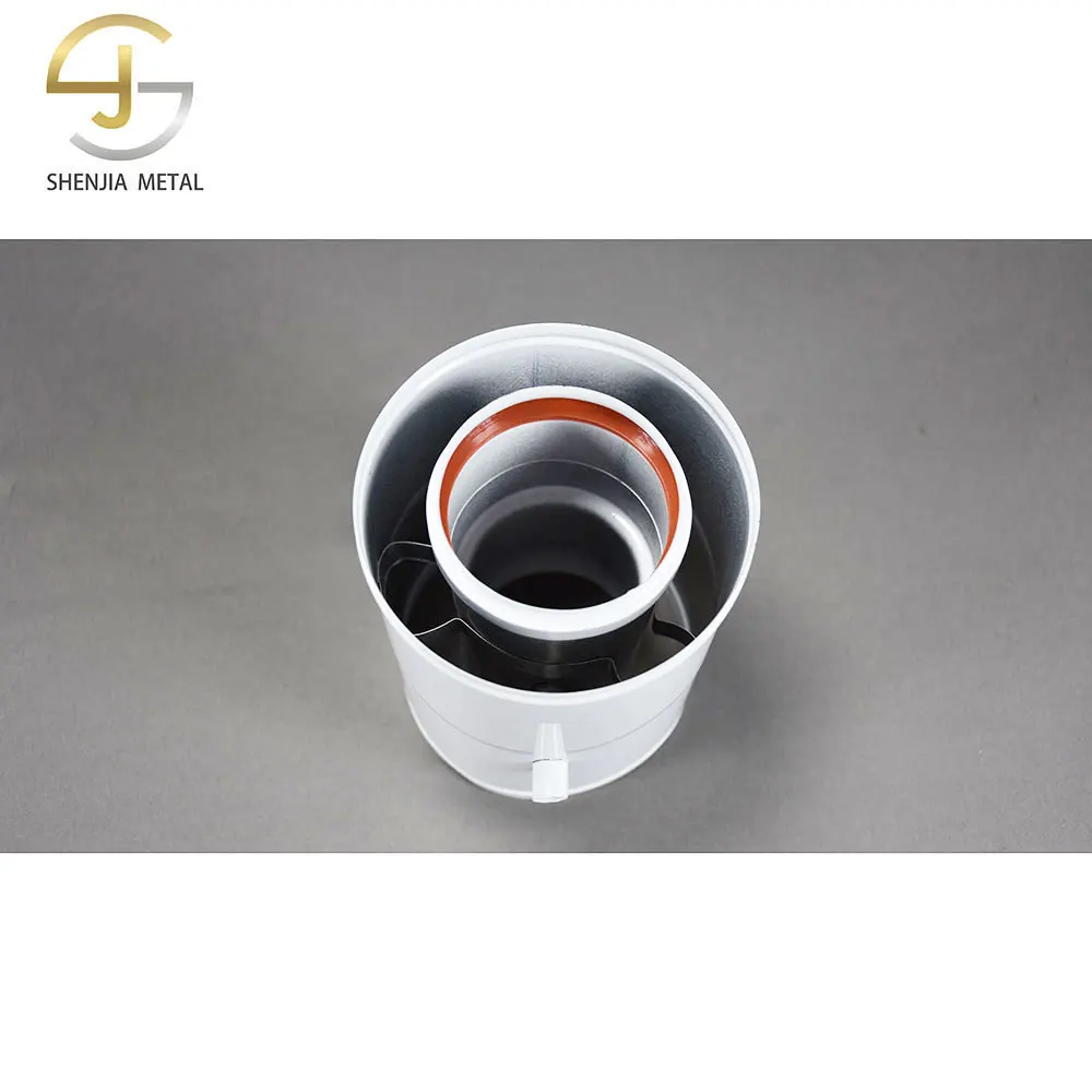 Condensate recycler free custom chimney parts fireplace accessories  100mm/60mm household stainless steel