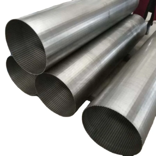 Wedge welded  slot wire mesh screen drum filter,wire wrapped screen pipe cylinder