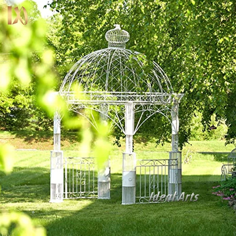 Ideal Arts Outstanding Wedding Gazebo Arch Metal Dome