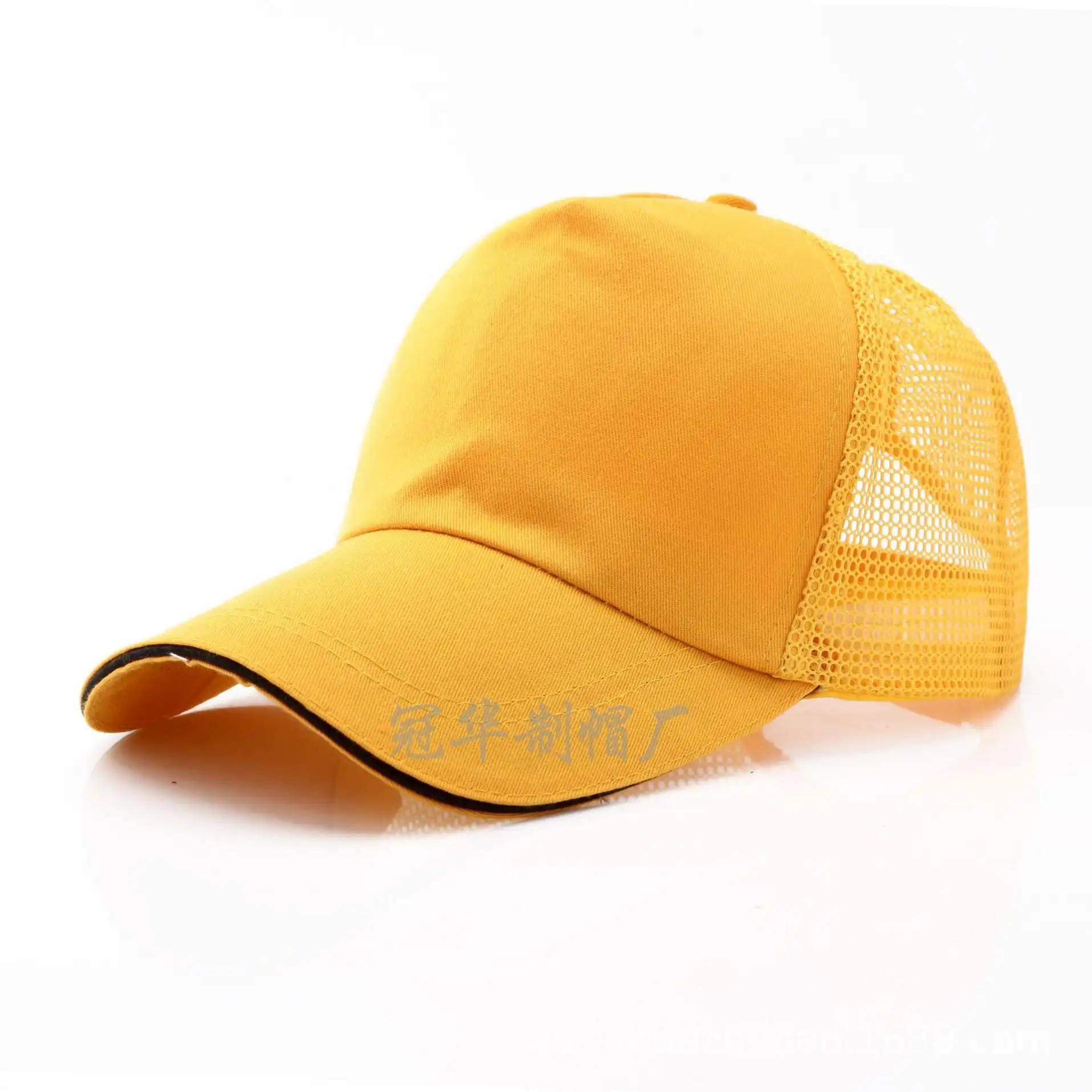Wholesale Embroidered Custom Logo Summer Net Dad Fitted Hats For Men Customized Snapback Baseball Cap Hat Sports Caps