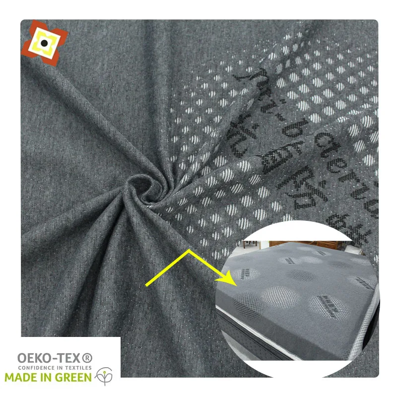 Woven Jacquard Mattress Fabric Bamboo Charcoal Antibacterial And Anti Sensitive Fiber Mattress Fabric Pillow Fabric