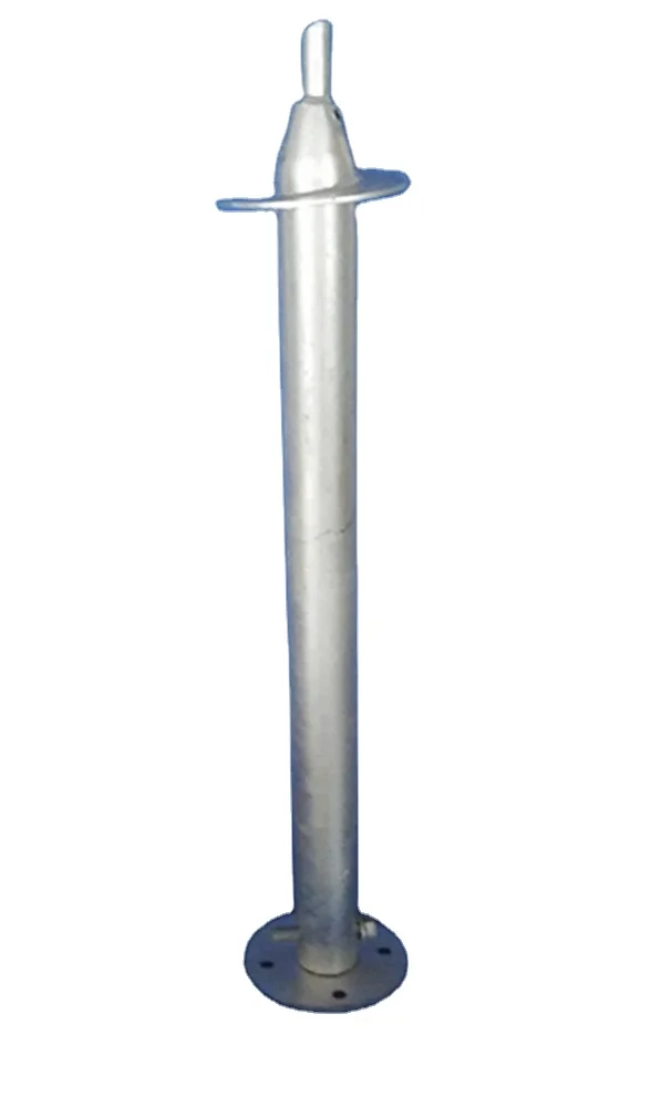 Ground screw pole anchor