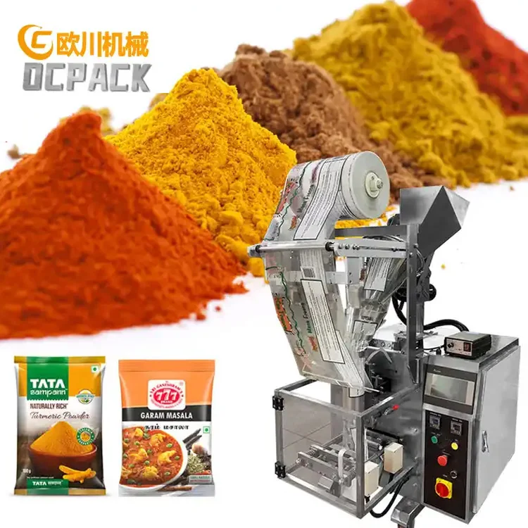 Hot Sealing Automatic 100g 200g 500g Curry Powder Turmeric Powder Masala Powder Packing Machine