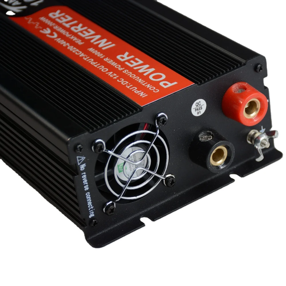 Factory Direct Sale 1KW DC To AC 12V 220V Black 1000 Watt Power Modified Sine Wave Inverter With Socket USB Port OEM Accepted