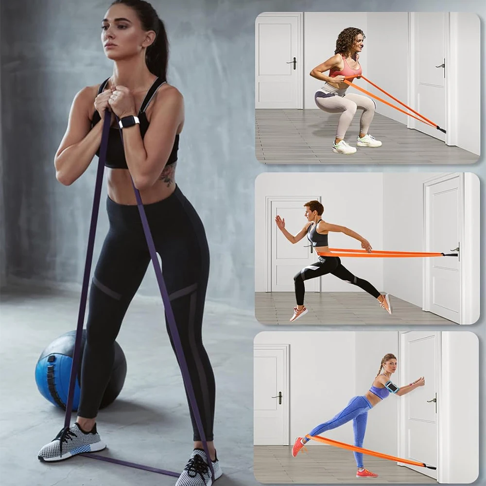 Custom Logo Workouts Latex Resistance Band Pull Up Assist Bands Stretch Training Physical Therapy Power lifting Exercise Bands