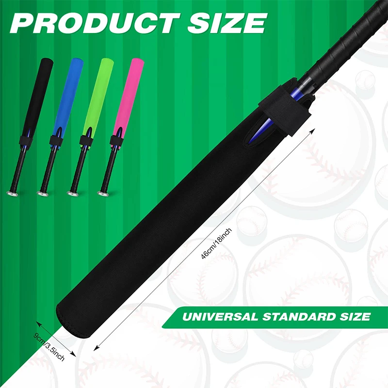 Custom warmer soft neoprene sport accessories hockey softball baseball bat stick sleeve protector cover with hook