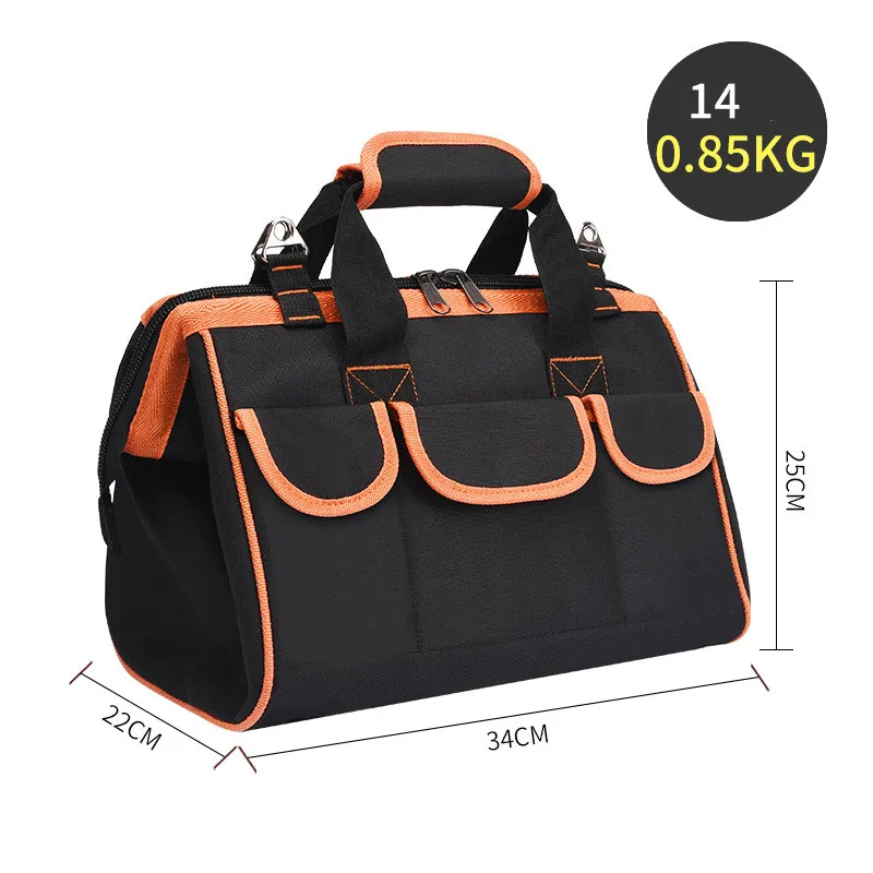 Wholesale Electrical Drill Tool Kit Bag 12/14/17/19 inch Electrician Bag Oxford Waterproof Maintenance Tools Storage Toolkit