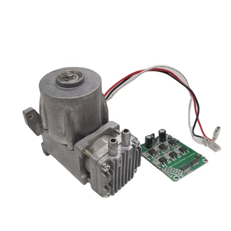 Metal Durable Lifetime 20L~ 60L -85kpa smallest electric DC 24V oilless piston type vacuum pump