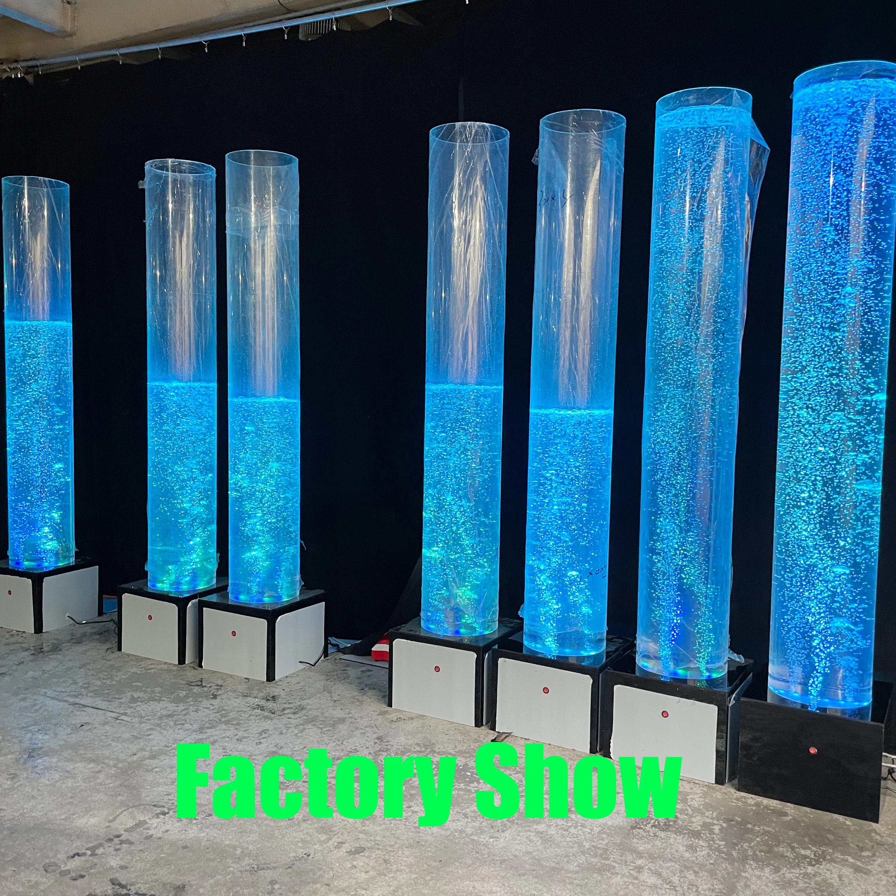 High Quality Home Decor Acrylic Water Column Sensory Bubble Tube Lamp for Home & Office Lobby Decoration
