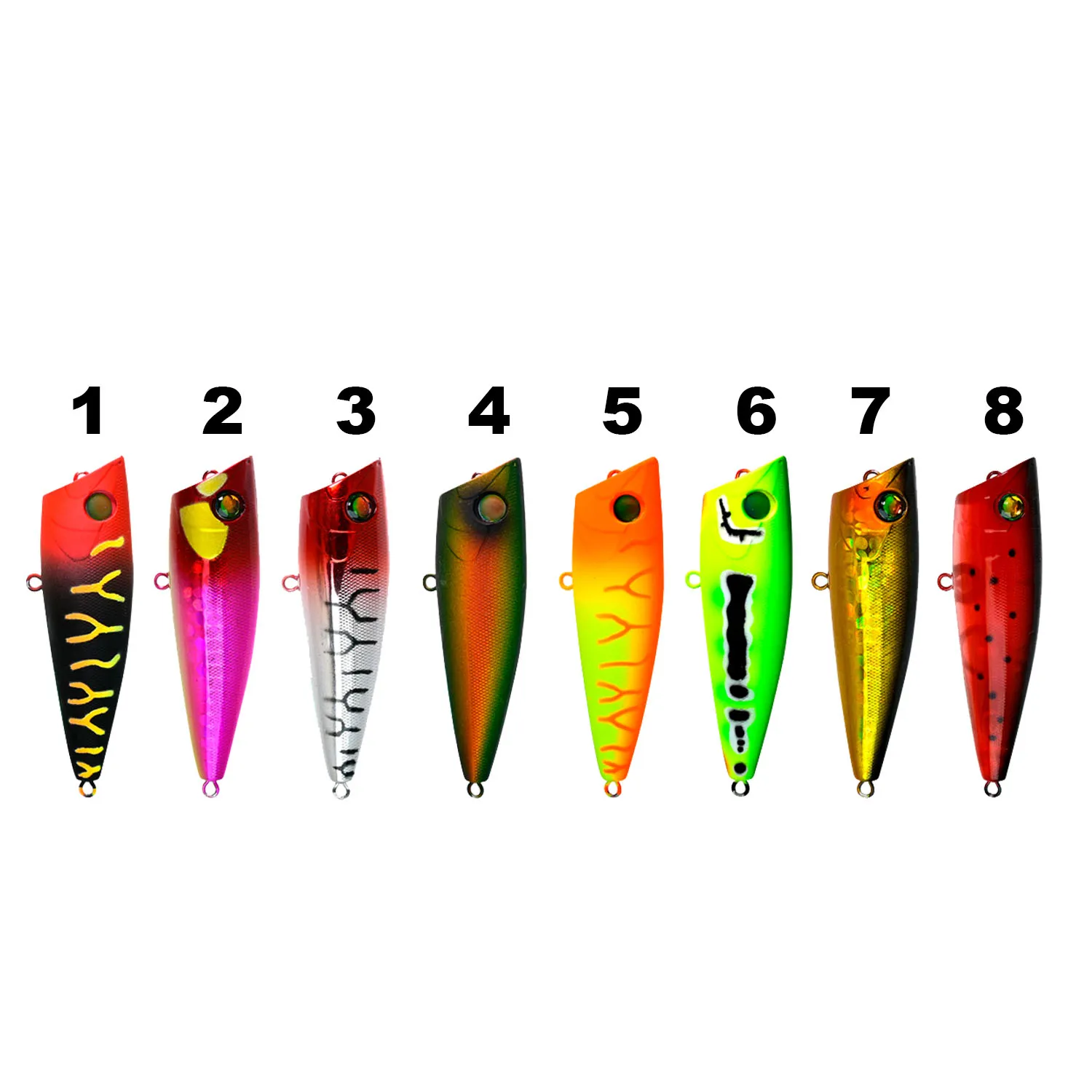 Hard Popper Lure 60mm 6.5g New Bomber Top Water Popper Lures Surface Artificial Topwater Baits for Pike Sea Bass Fishing